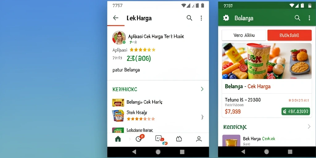 Antarmuka sederhana aplikasi Cek Harga 2757 yang memudahkan pengguna.