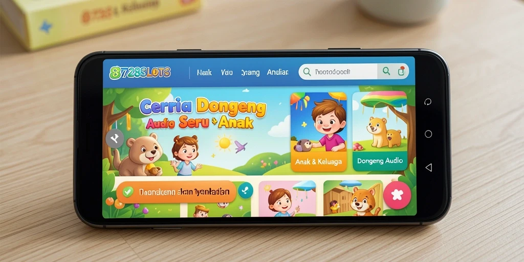 Antarmuka 8728SLOTS yang ramah dan menarik untuk anak-anak.