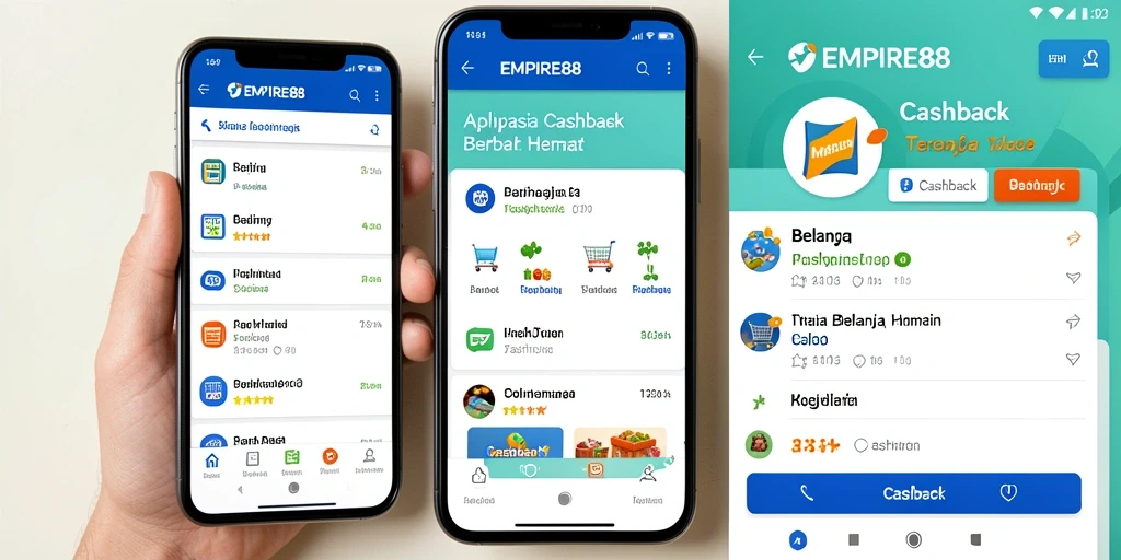 Antarmuka aplikasi EMPIRE88 yang user-friendly untuk mendapatkan cashback.
