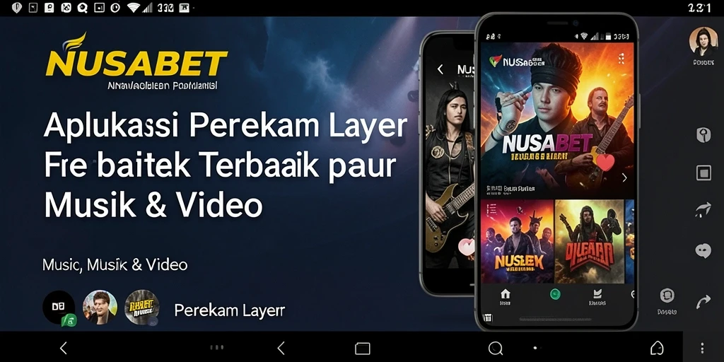 Tampilan antarmuka NUSABET saat merekam layar dengan jelas.