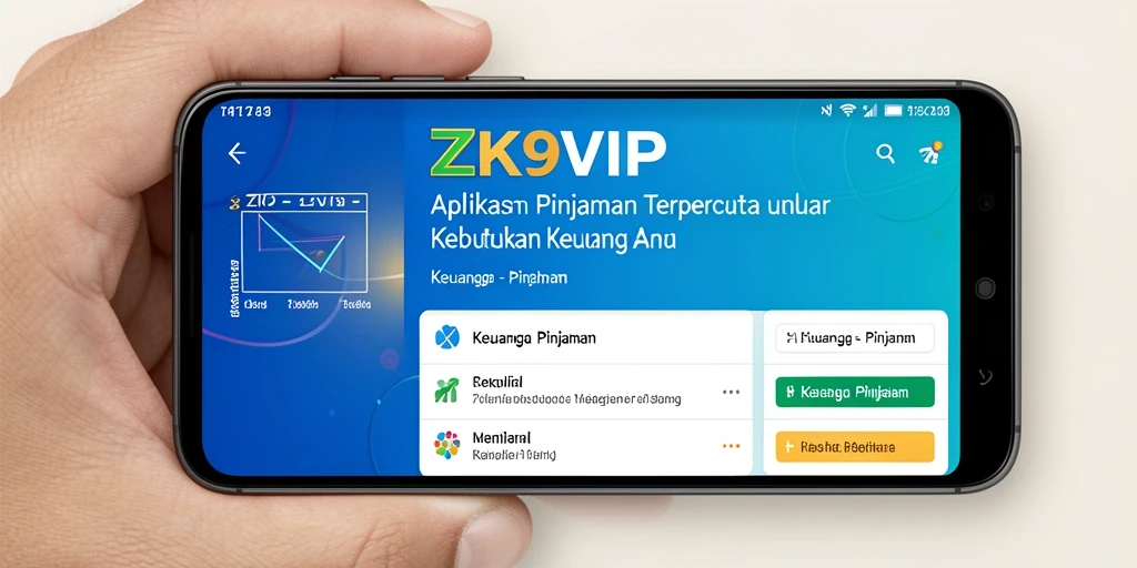 Antarmuka ZK9VIP yang sederhana dan fungsional untuk pinjaman.